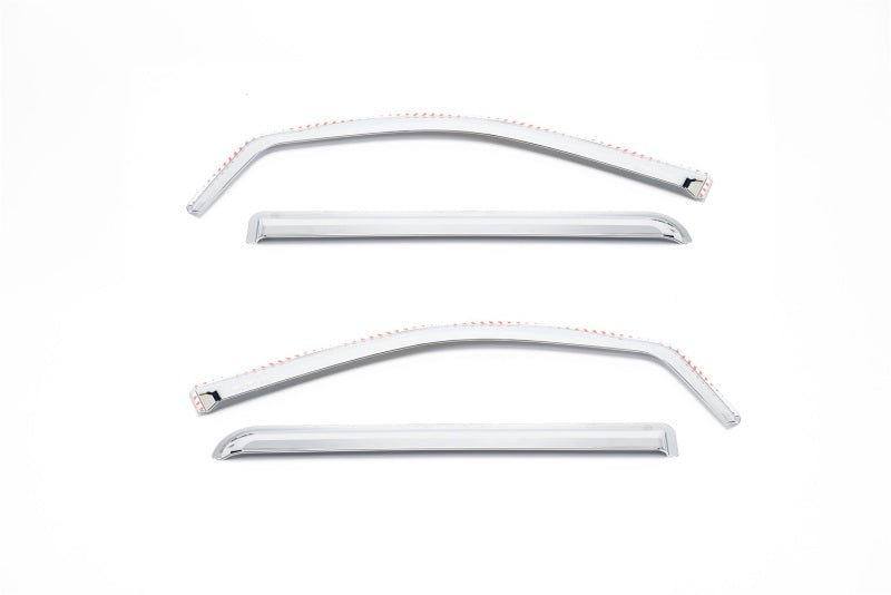 Putco 14-18 Chevy Silverado LD - 4 Door - Double Cab Element Chrome Window Visors - Deflectors