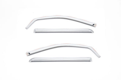 Putco 14-18 Chevy Silverado LD - 4 Door - Double Cab Element Chrome Window Visors - Deflectors