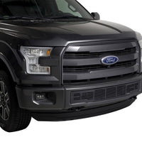 Putco 15-17 Ford F-150 - Stainless Steel Black Bar Design Bumper Grille Inserts - Bumpers Grilles & Guards