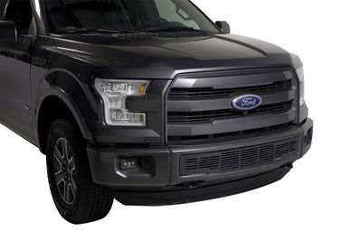 Putco 15-17 Ford F-150 - Stainless Steel Black Bar Design Bumper Grille Inserts - Bumpers Grilles & Guards