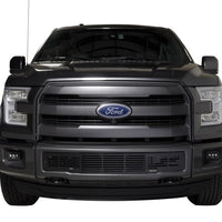 Putco 15-17 Ford F-150 - Stainless Steel Black Bar Design Bumper Grille Inserts - Bumpers Grilles & Guards