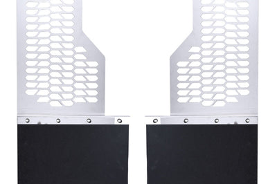 Putco 15-19 Chevy Silv/Sierra HD Dually (Front) - Set of 2 Mud Skins - Brushed SS w/ Hex Shield - Body Armor &