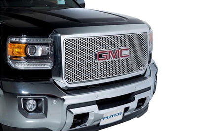 Putco 15-19 GMC Sierra HD (Does not Fit inAll terrain Modelin) Punch Stainless Steel Grilles - Bumpers & Guards