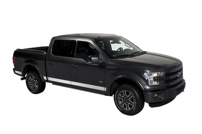 Putco 15-20 Ford F-150 Super Crew Cab 5.5ft Short Box (4.25in Tall - 12pcs) SS Rocker Panels - Body Armor & Protection