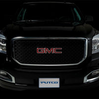 Putco 15-20 GMC Yukon XL - Liquid 3D Slot / Black Denali Style Lighted Boss Grille - Bumpers Grilles & Guards