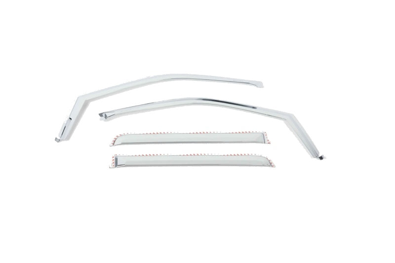 Putco 17-20 Ford SuperDuty - Crew Cab (Set of 4) Element Chrome Window Visors - Deflectors