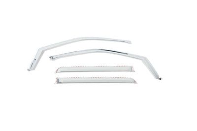 Putco 17-20 Ford SuperDuty - Crew Cab (Set of 4) Element Chrome Window Visors - Deflectors