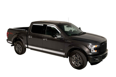Putco 17-20 Ford SuperDuty - Crew Cab (Set of 4) Element Chrome Window Visors - Deflectors