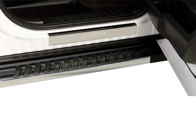 Putco 17-20 Ford SuperDuty Crew Cab w/ SUPERDUTY Etching - 4pcs SS Door Sills - Interior Accessories