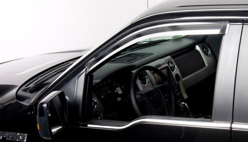 Putco 17-20 Ford SuperDuty - Crew Cab w/ Towing Mirrors (ABS Window Trim) Trim Accents - Deflectors