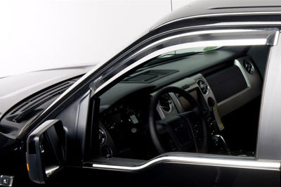 Putco 17-20 Ford SuperDuty - Crew Cab w/ Towing Mirrors (ABS Window Trim) Trim Accents - Deflectors