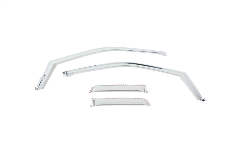 Putco 17-20 Ford SuperDuty - SuperCab (Set of 4) Element Chrome Window Visors - Deflectors