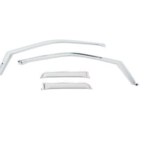 Putco 17-20 Ford SuperDuty - SuperCab (Set of 4) Element Chrome Window Visors - Deflectors