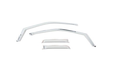 Putco 17-20 Ford SuperDuty - SuperCab (Set of 4) Element Chrome Window Visors - Deflectors