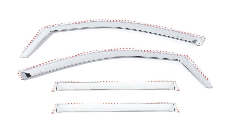 Putco 19-20 Chevy Silverado / GMC Sierra 1500 - Crew Cab (Set of 4) Element Chrome Window Visors - Deflectors
