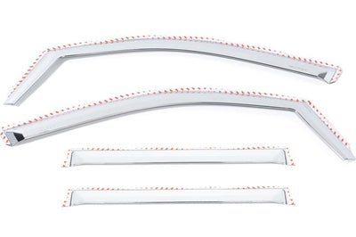 Putco 19-20 Chevy Silverado / GMC Sierra 1500 - Crew Cab (Set of 4) Element Chrome Window Visors - Deflectors