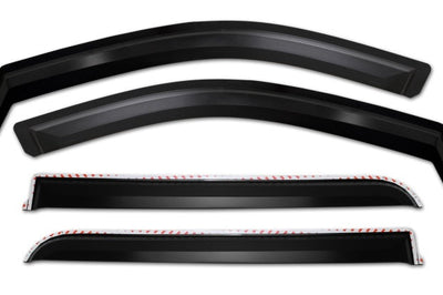 Putco 19-21 Chevy Silverado 1500 - Crew Cab Element Matte Black Window Visors (Set of 4) - Deflectors
