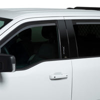 Putco 19-21 Chevy Silverado 1500 - Crew Cab Element Matte Black Window Visors (Set of 4) - Deflectors