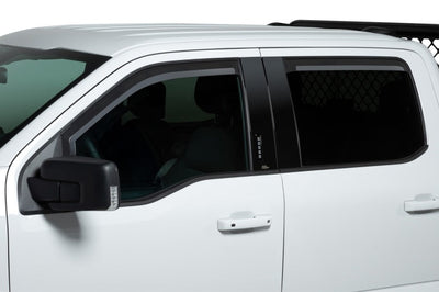 Putco 19-21 Chevy Silverado 1500 - Crew Cab Element Matte Black Window Visors (Set of 4) - Deflectors
