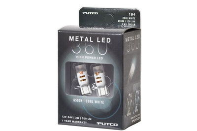 Putco 194 - Cool White Metal 360 LED - Lights