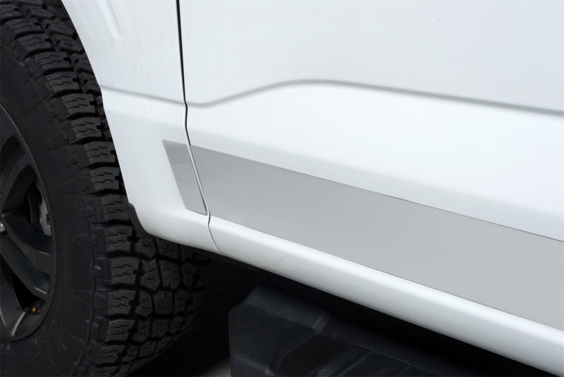 Putco 2021 Ford F-150 Super Crew 5.5ft Short Box Stainless Steel Rocker Panels (4.25in Tall 12pc) - Body Armor &