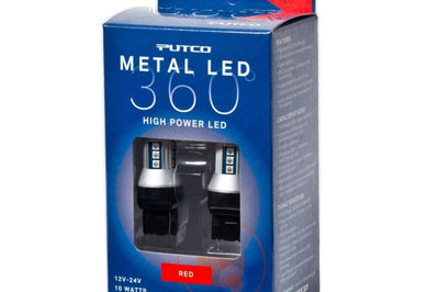 Putco 7443 - Red Metal 360 LED - Lights