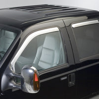 Putco 99-16 Ford SuperDuty Crew Cab (Set of 4) Element Chrome Window Visors - Deflectors