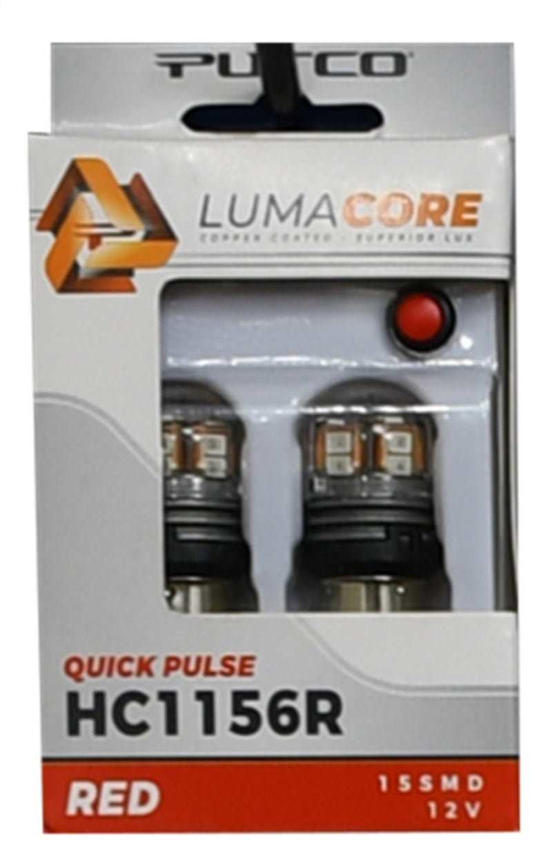 Putco LumaCore 1156 Red - Pair (x3 Strobe w/ Bright Stop) - Lights