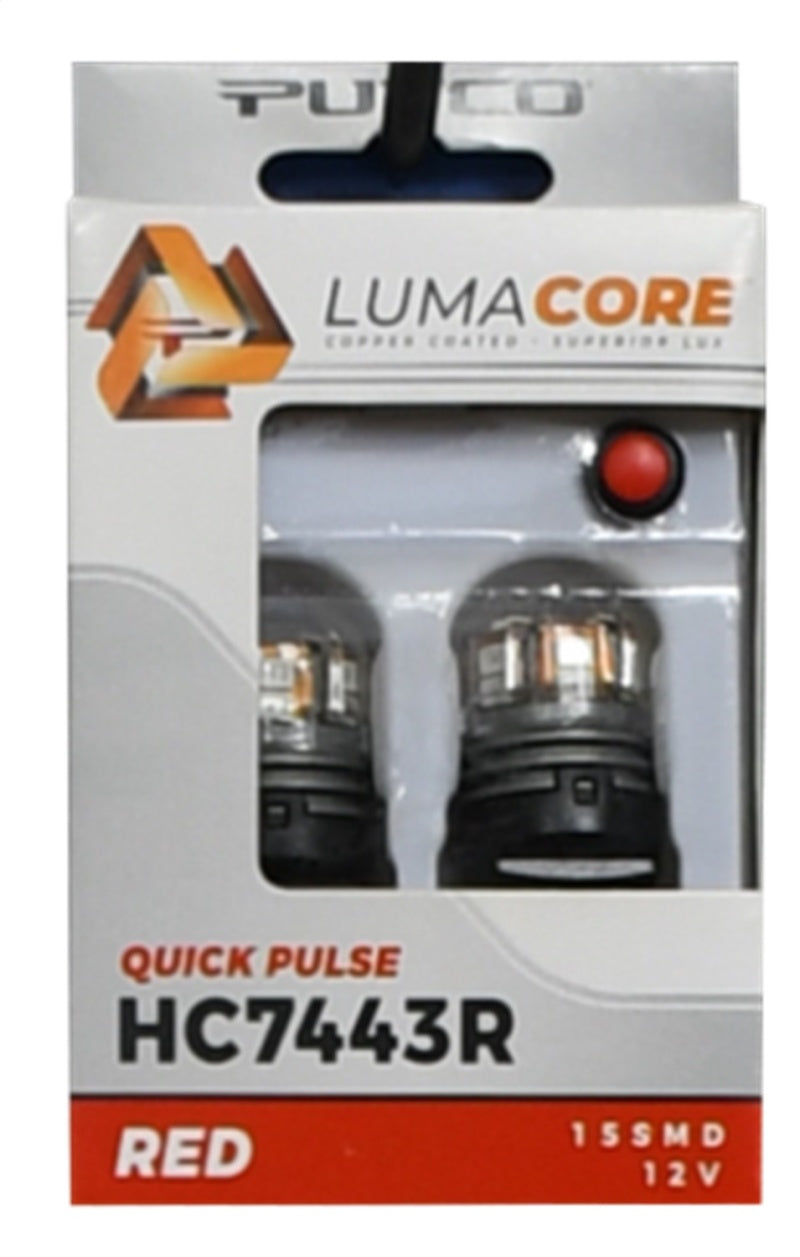 Putco LumaCore 7443 Red - Pair (x3 Strobe w/ Bright Stop) - Lights