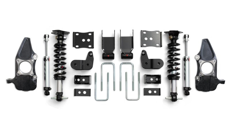 QA1 15-20 Ford F-150 4WD Lowering Kit w/ Spindles Double Adjustable 3.5in-5.5in - Drivetrain