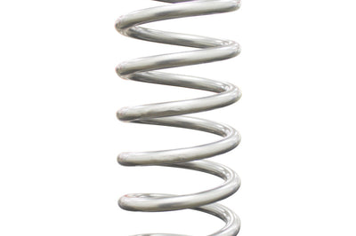 QA1 4-1/8in ID Tapered High Travel Spring - 11in Length x 250lbs/in - Silver Powder Coated - Suspension
