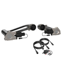 QTP 10-15 Chevrolet Camaro SS 6.2L 2.5in 304SS Aggressor Cutout Dual Mid Pipes - Exhaust Mufflers & Tips