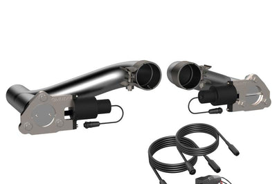 QTP 10-15 Chevrolet Camaro SS 6.2L 2.5in 304SS Aggressor Cutout Dual Mid Pipes - Exhaust Mufflers & Tips