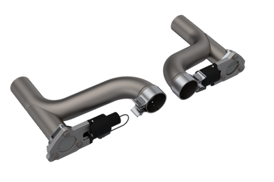 QTP 10-15 Chevrolet Camaro SS 6.2L 2.5in 304SS Aggressor Cutout Dual Mid Pipes - Exhaust Mufflers & Tips