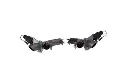 QTP 11-18 Dodge Durango 5.7L 2.5in 304SS Aggressor Cutout Dual Mid Pipes - Exhaust Mufflers & Tips