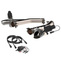 QTP 11-18 Dodge Durango 5.7L 2.5in 304SS Aggressor Cutout Dual Mid Pipes - Exhaust Mufflers & Tips
