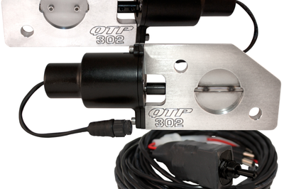 QTP 12-13 Ford Mustang Boss 302 Bolt-On QTEC Electric Cutout Valve - Single - Exhaust Mufflers & Tips