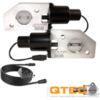 QTP 12-13 Ford Mustang Boss 302 Bolt-On QTEC Electric Cutout Valve - Single - Exhaust Mufflers & Tips