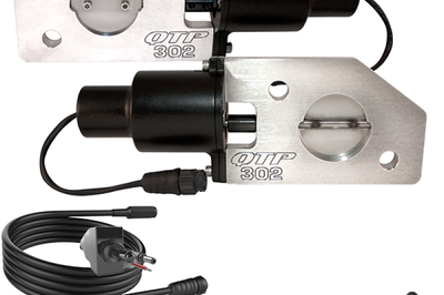 QTP 12-13 Ford Mustang Boss 302 Bolt-On QTEC Electric Cutout Valve - Single - Exhaust Mufflers & Tips