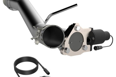 QTP 14-18 Chevrolet Silverado 1500 4.8L/5.3L EC/CC Standard Bed 3in 304SS Aggressor Cutout Mid Pipe - Exhaust Mufflers