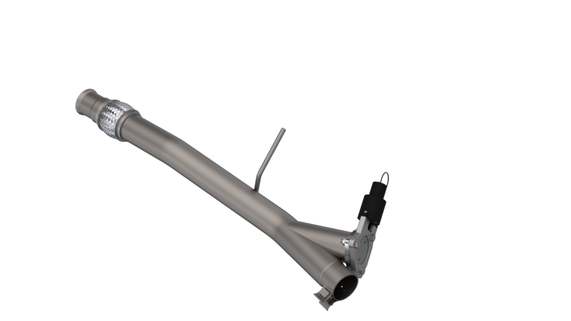QTP 14-18 Chevrolet Silverado 1500 4.8L/5.3L EC/CC Standard Bed 3in 304SS Aggressor Cutout Mid Pipe - Exhaust Mufflers