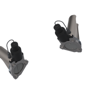 QTP 15-18 Chevrolet Camaro SS 6.2L 3.0in 304SS Aggressor Cutout Dual Mid Pipes - Exhaust Mufflers & Tips