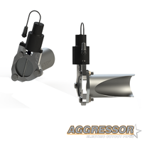 QTP 15-18 Chevrolet Camaro SS 6.2L 3.0in 304SS Aggressor Cutout Dual Mid Pipes - Exhaust Mufflers & Tips