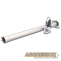 QTP 15-18 Ford F-150 CC/EC Standard Bed 2.5in 304SS Aggressor Cutout Mid Pipe - Exhaust Mufflers & Tips