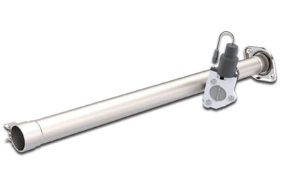 QTP 15-18 Ford F-150 CC/EC Standard Bed 2.5in 304SS Aggressor Cutout Mid Pipe - Exhaust Mufflers & Tips