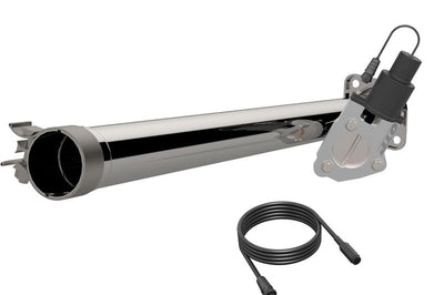 QTP 15-18 Ford F-150 CC/EC Standard Bed 2.5in 304SS Aggressor Cutout Mid Pipe - Exhaust Mufflers & Tips