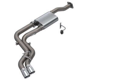 QTP 15-18 Ford F-150 CC/EC Standard Bed 304SS Screamer Cat-Back Exhaust w/3in Tips - Mufflers &