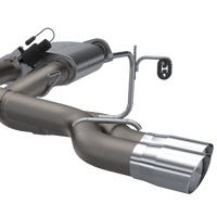 QTP 15-18 Ford F-150 CC/EC Standard Bed 304SS Screamer Cat-Back Exhaust w/3in Tips - Mufflers &