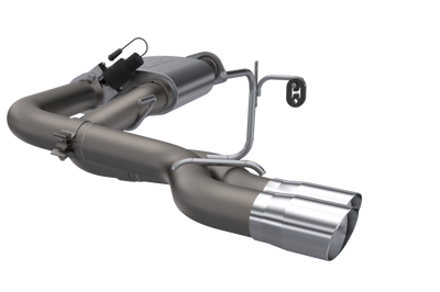 QTP 15-18 Ford F-150 CC/EC Standard Bed 304SS Screamer Cat-Back Exhaust w/3in Tips - Mufflers &