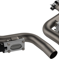 QTP 15-19 Dodge Challenger/Charger 6.2L/6.4L 304SS Aggressor Cutout Dual Mid Pipes - Exhaust Mufflers & Tips